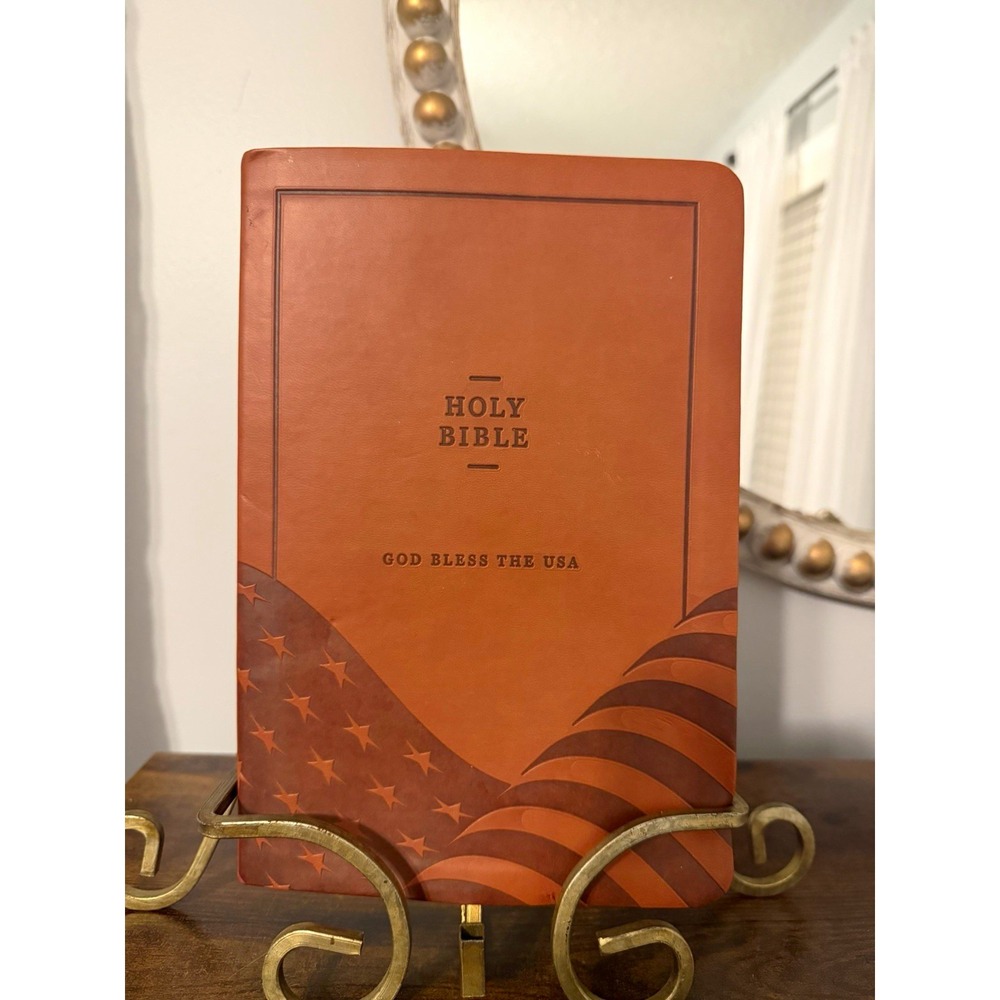 Holy Bible "God Bless the USA" Hardcover Religious & Spiritual Nonfiction